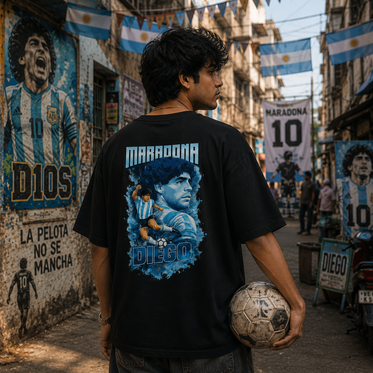 Diego Maradona Fan Oversized T-Shirt