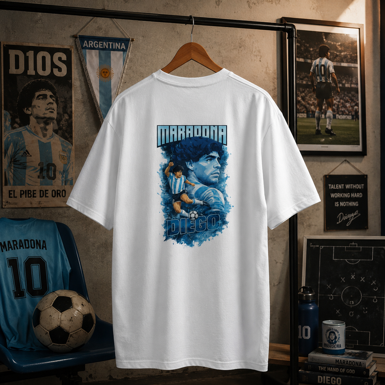 Diego Maradona Fan Oversized T-Shirt