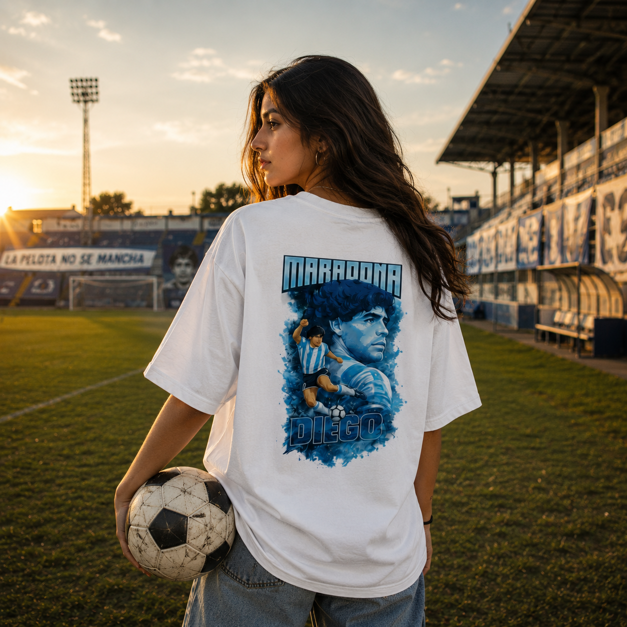 Diego Maradona Fan Oversized T-Shirt