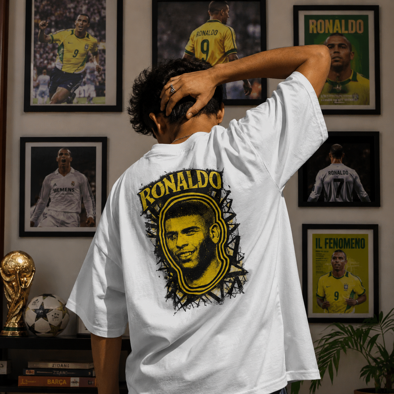 Ronaldo Fan Oversized T-Shirt, Brazil Fan T-Shirt