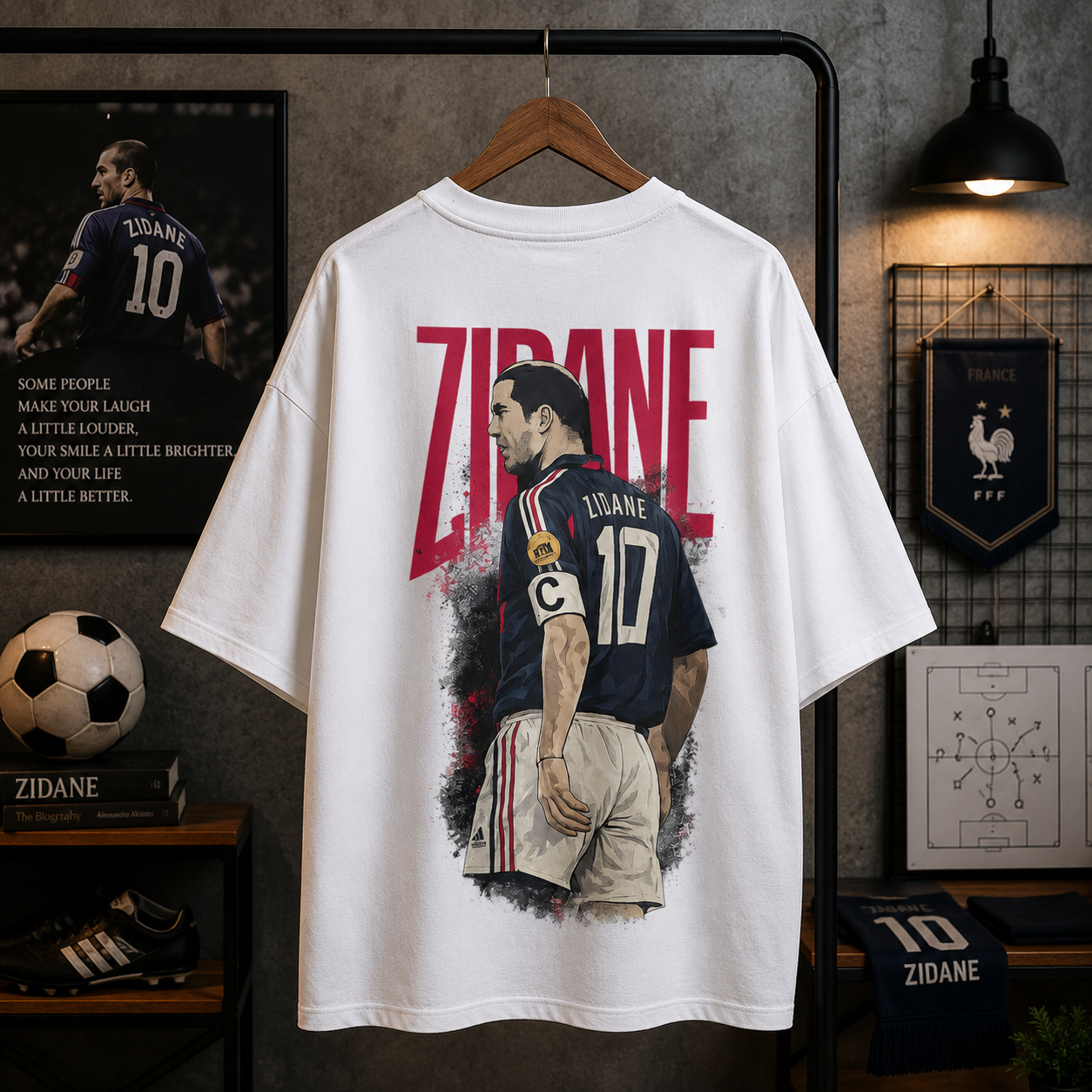 Zidane Oversized T-Shirt, Zidane Fan T-Shirt Oversized