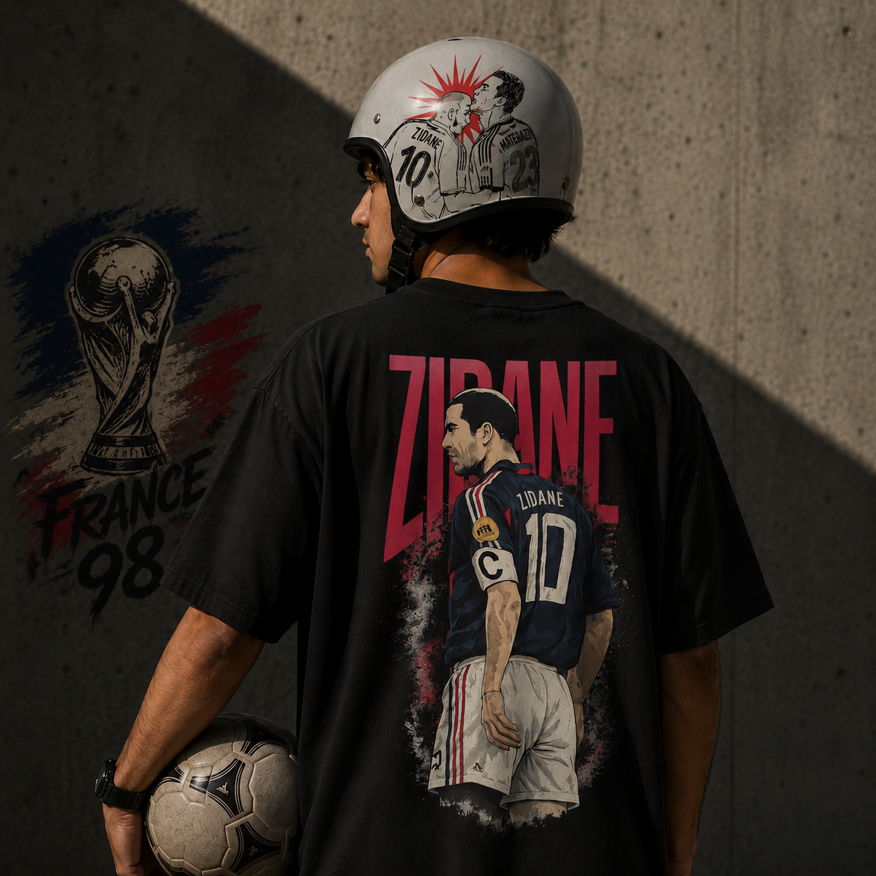 Zidane Oversized T-Shirt, Zidane Fan T-Shirt Oversized