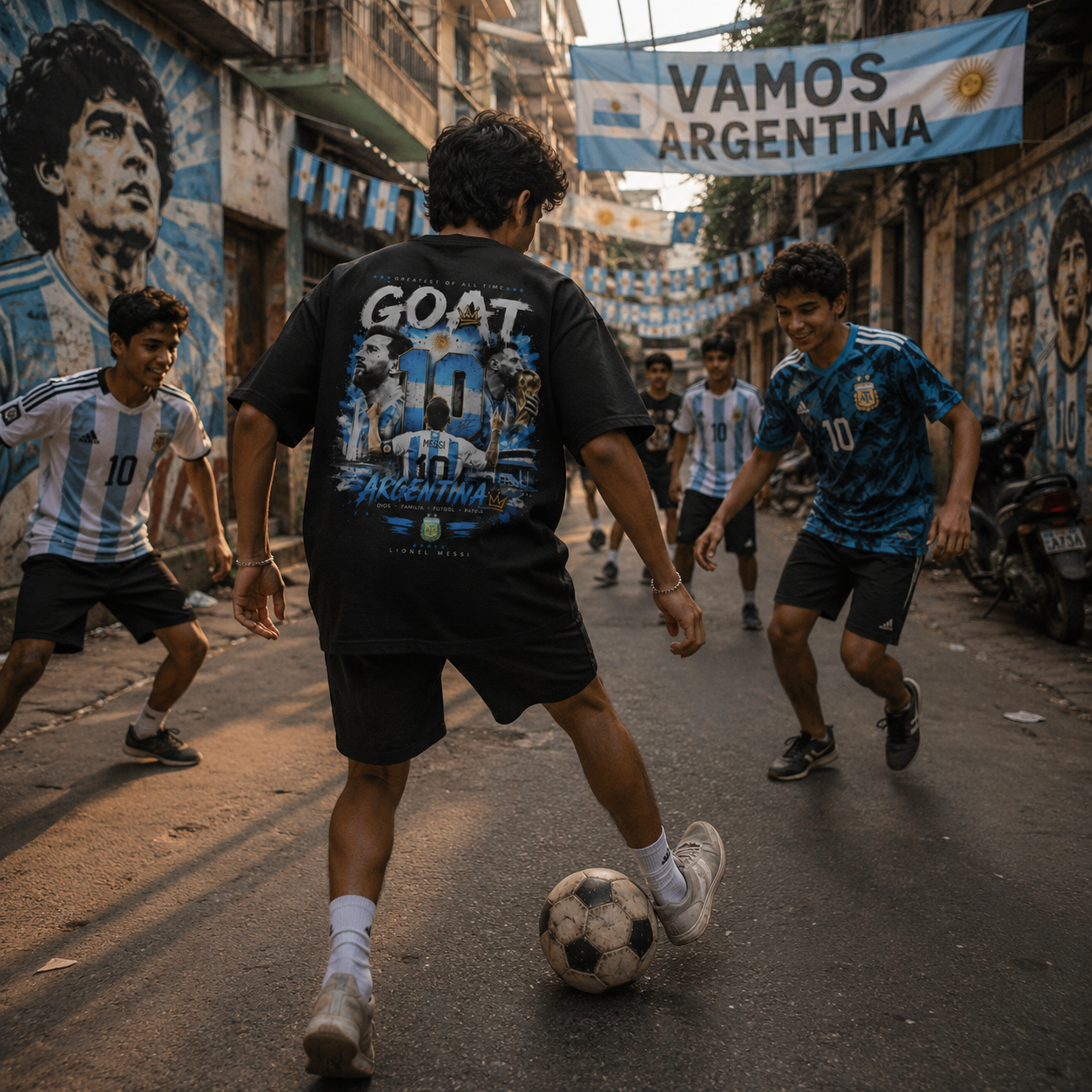 Messi Argentina Oversized T-Shirt, LM10 Oversized T-Shirt