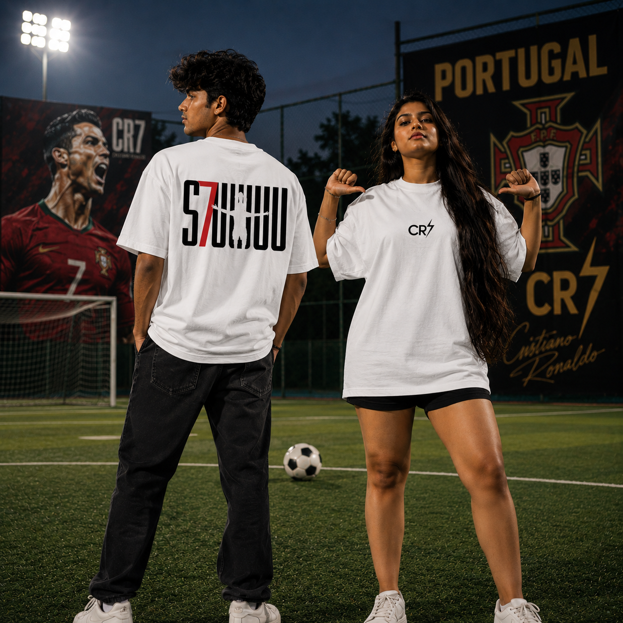 Ronaldo CR7 Oversized T-Shirt, Ronaldo Fan Oversized T-Shirt