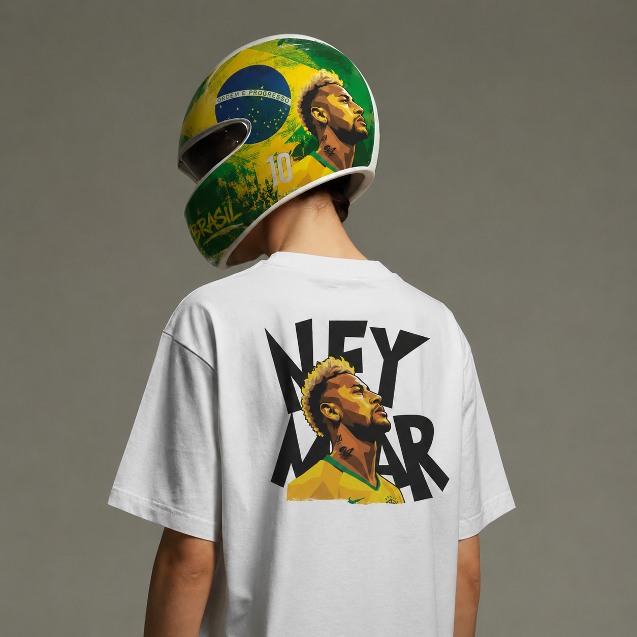 Neymar Oversized T-shirt, Brazil Neymar Fan Oversized T-Shirt