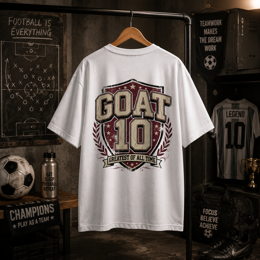 GOAT Oversized T-Shirt, Greatest Of All Time Printed Oversized T-Shirt