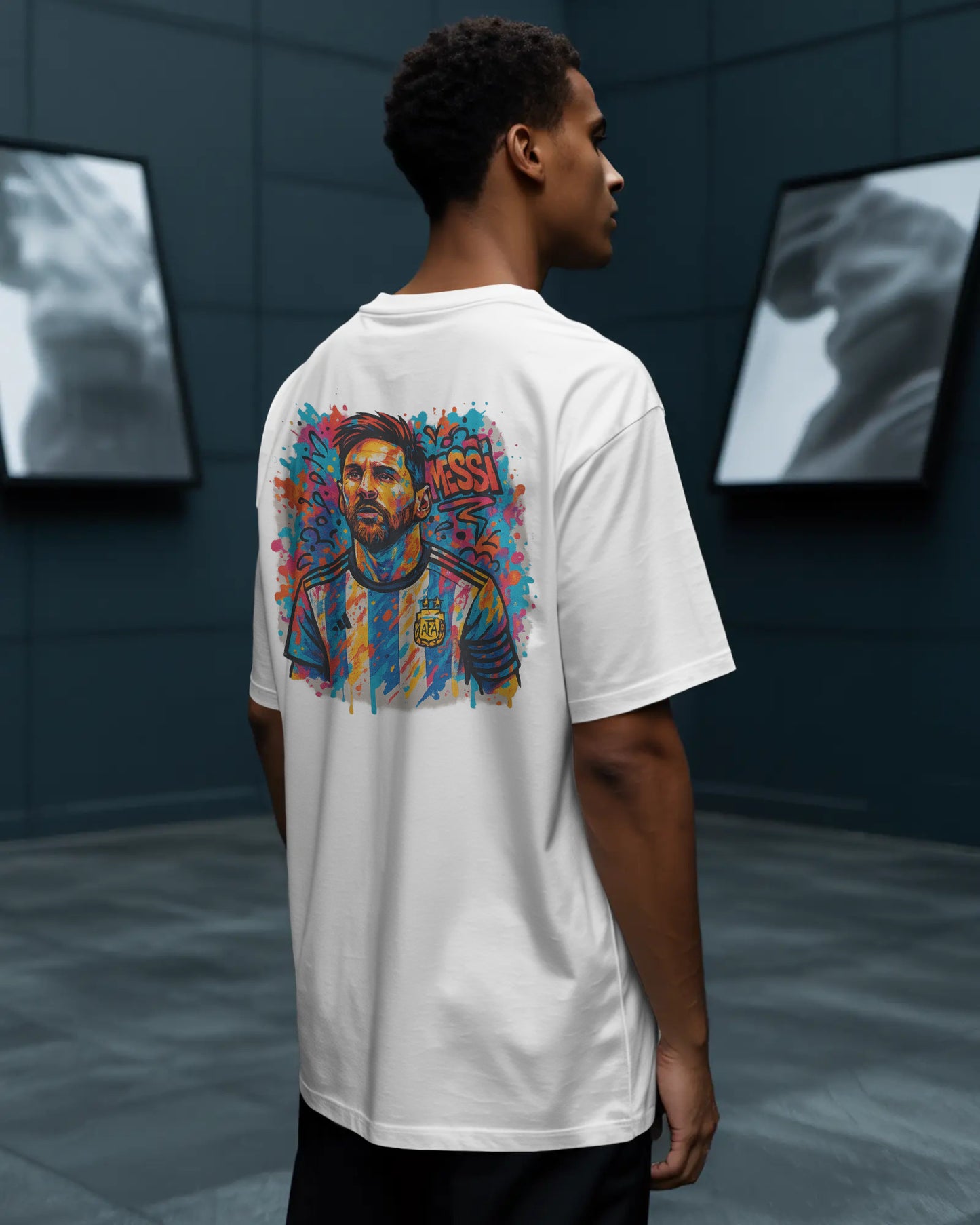 Messi Oversized Graphic T-Shirt