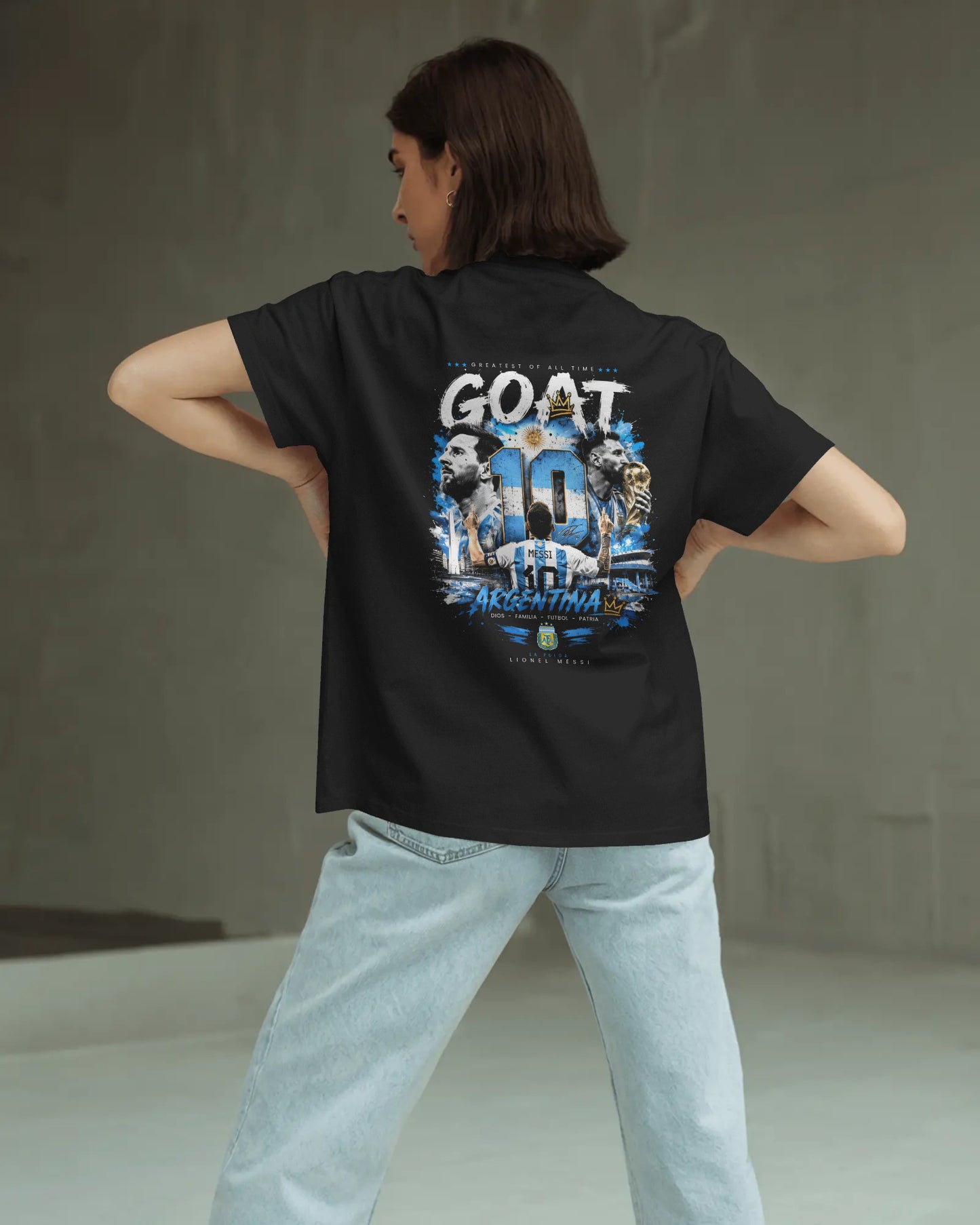 Messi Argentina Oversized T-Shirt, LM10 Oversized T-Shirt