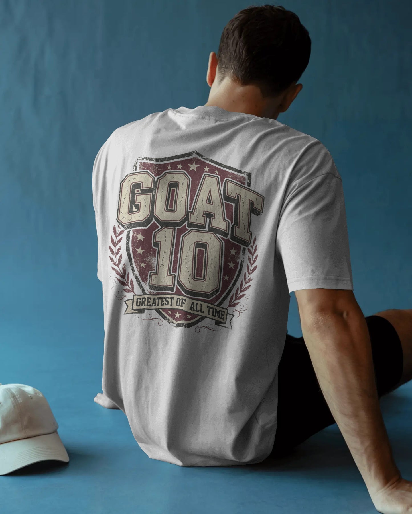 GOAT Oversized T-Shirt, Greatest Of All Time Printed Oversized T-Shirt