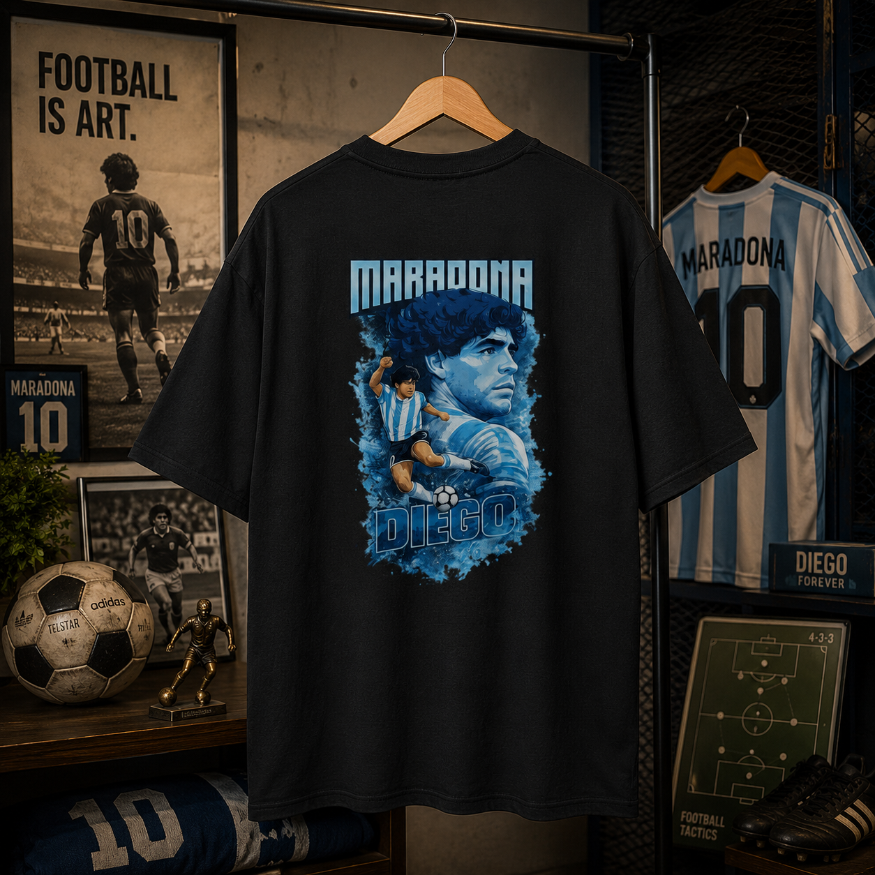 Diego Maradona Fan Oversized T-Shirt