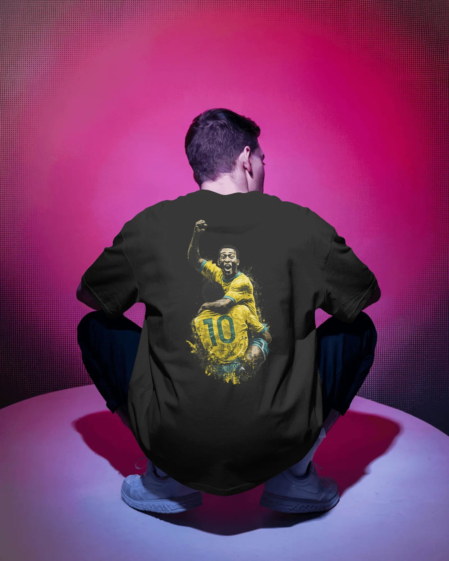 Pele Fan Oversized T-Shirt, World Cup Football T-Shirt