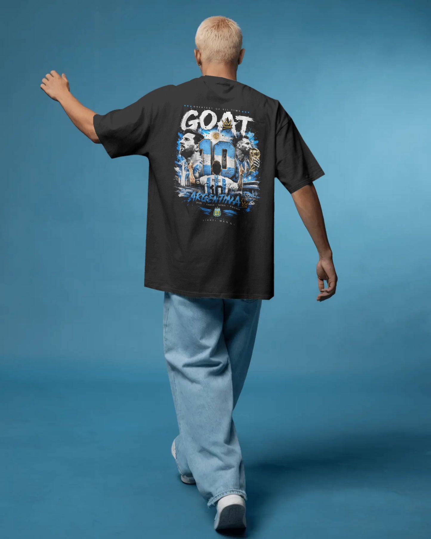 Messi Argentina Oversized T-Shirt, LM10 Oversized T-Shirt