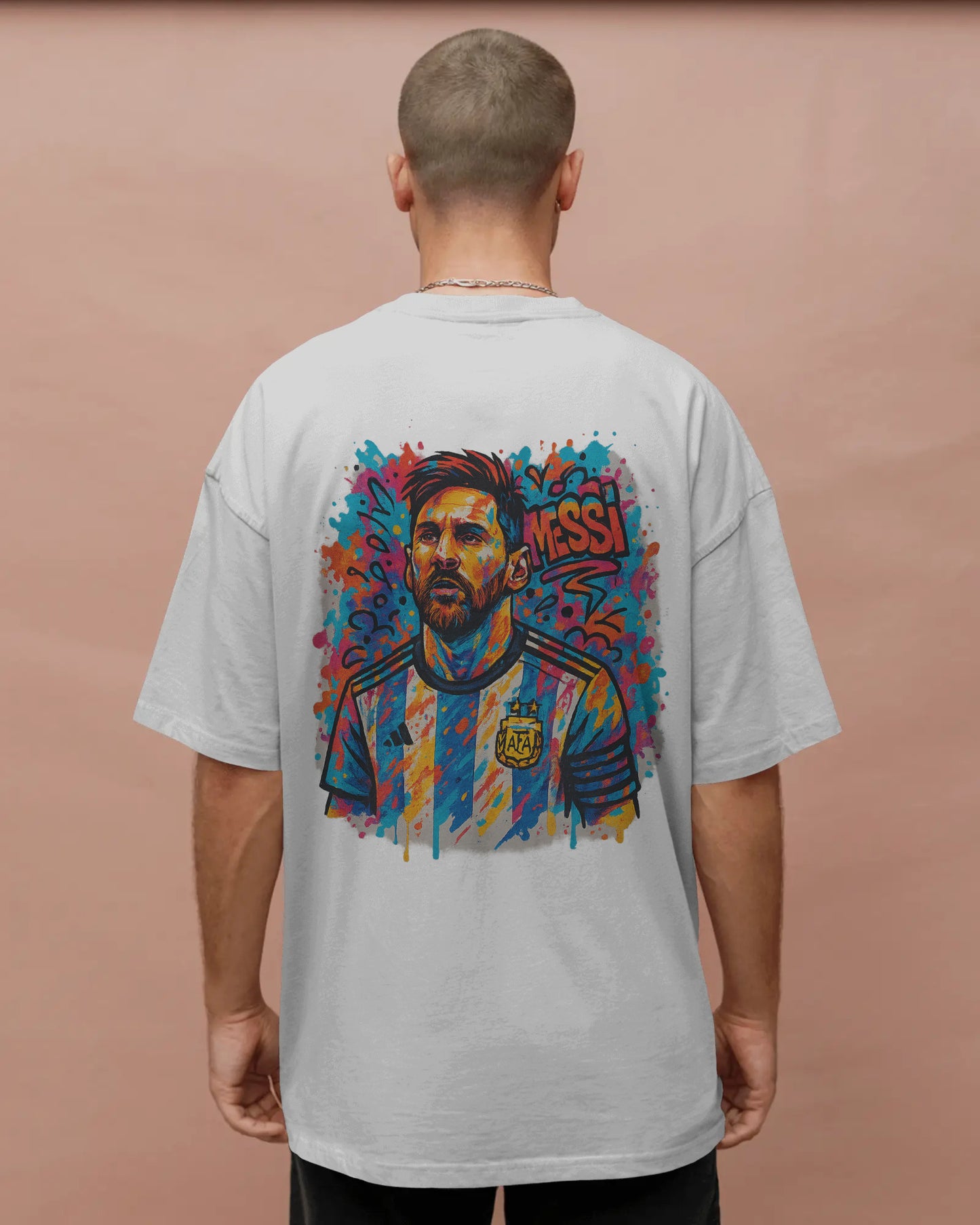 Messi Oversized Graphic T-Shirt