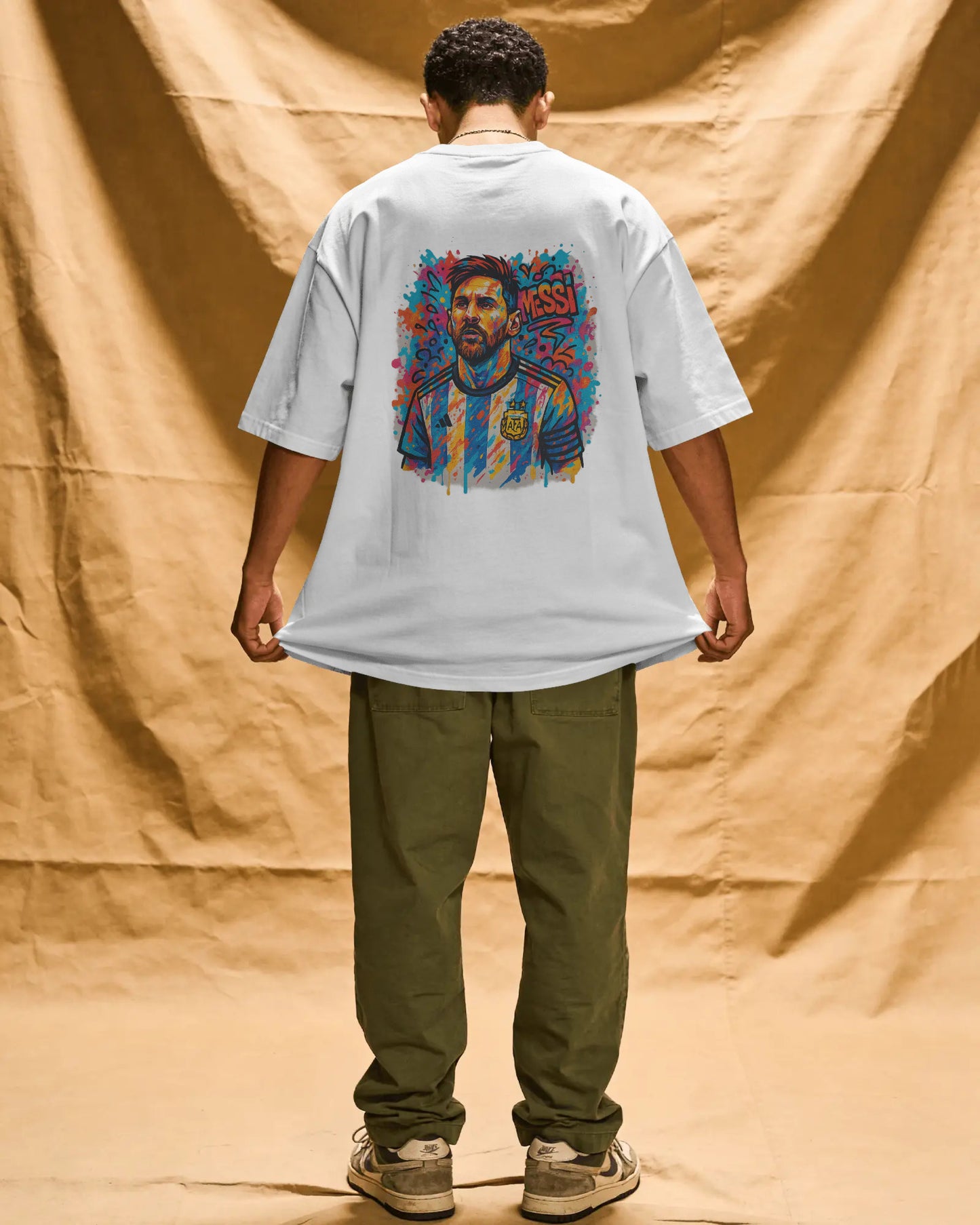 Messi Oversized Graphic T-Shirt