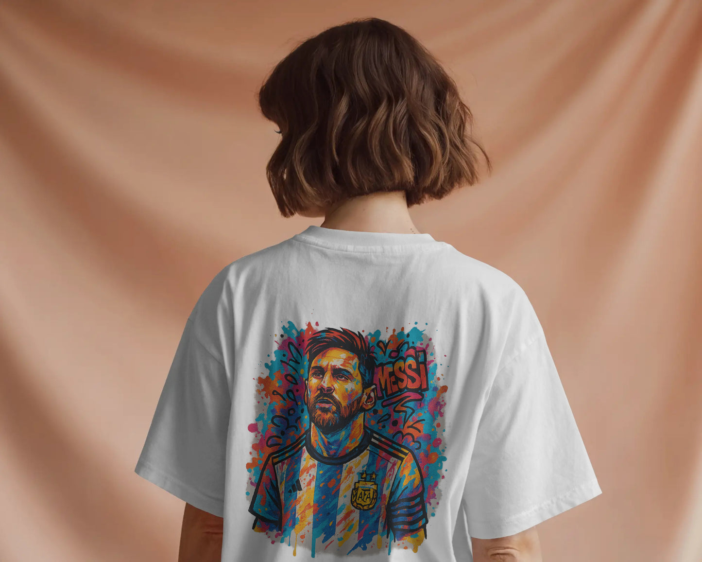 Messi Oversized Graphic T-Shirt