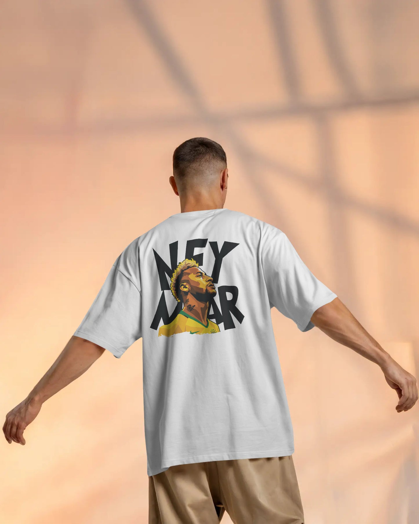Neymar Oversized T-shirt, Brazil Neymar Fan Oversized T-Shirt