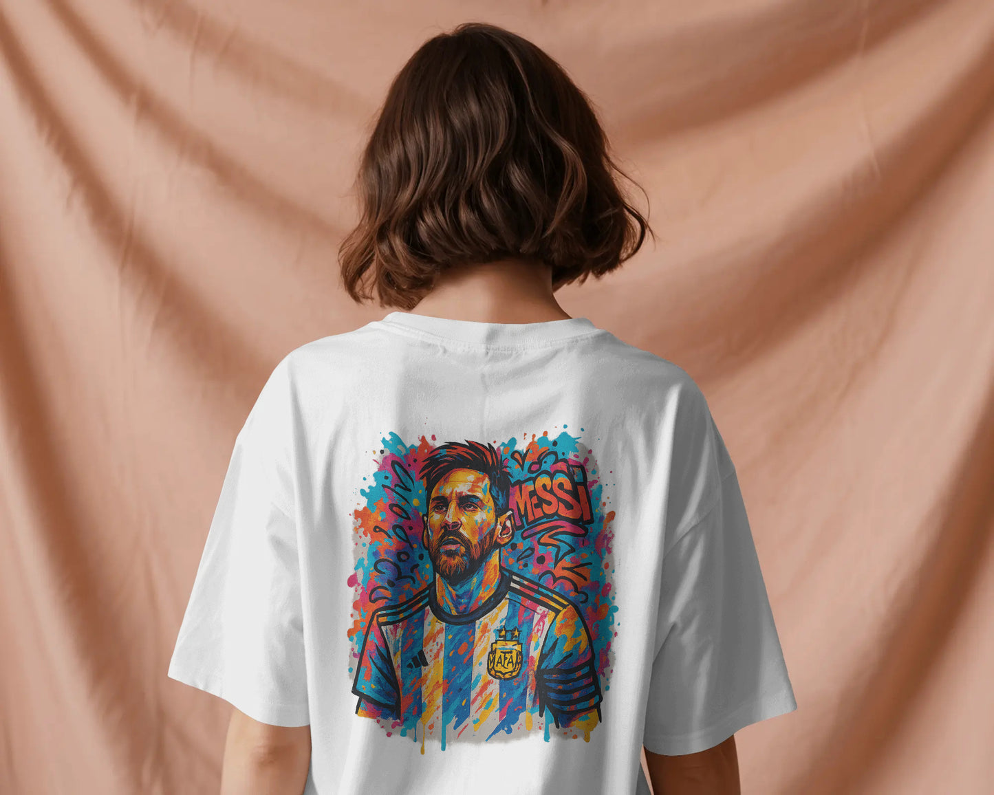 Messi Oversized Graphic T-Shirt