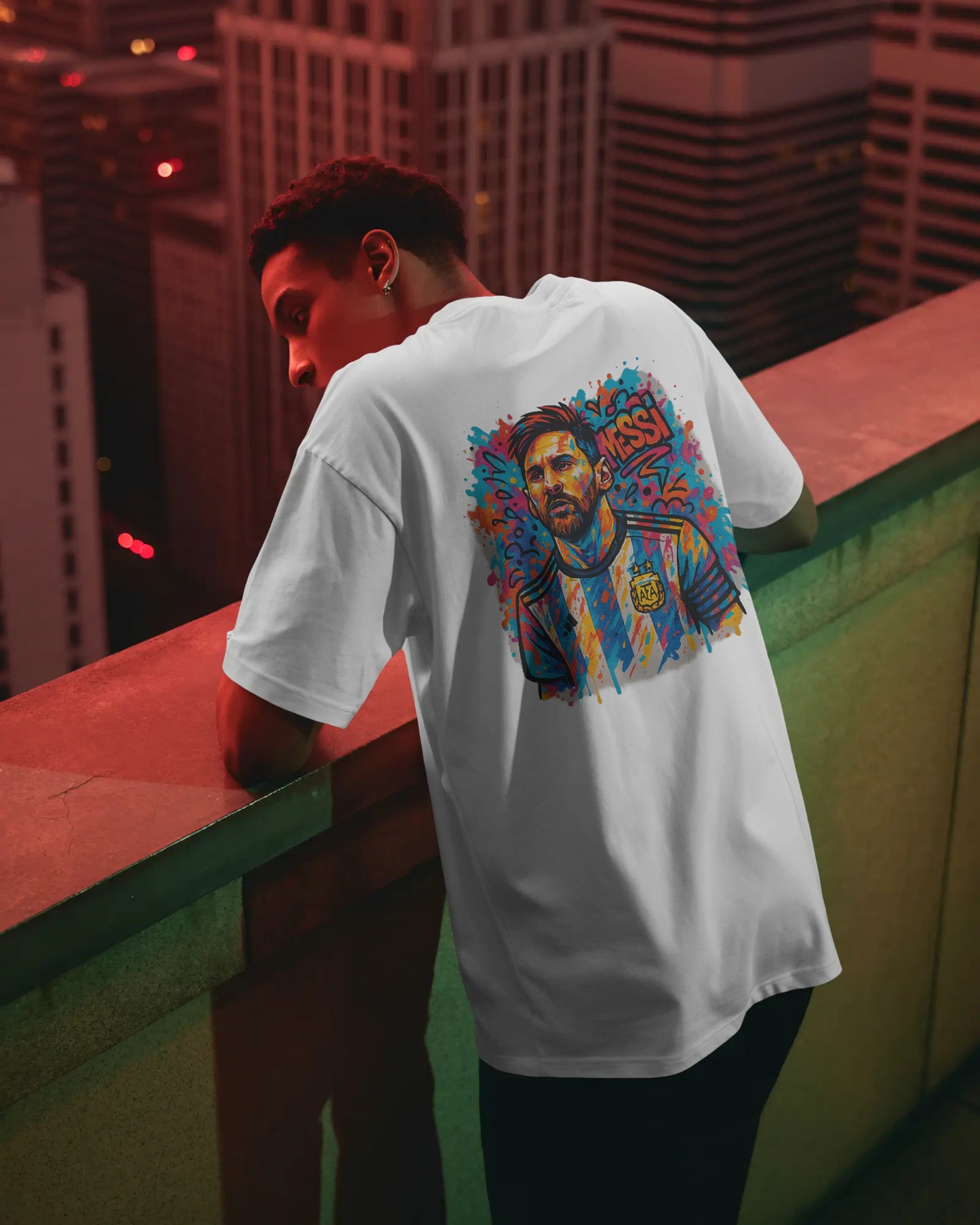 Messi Oversized Graphic T-Shirt